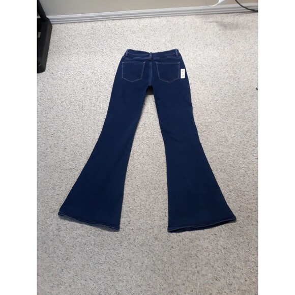 Buckle Dark Blue Flare Jeans - Picture 5 of 6
